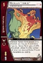 Human Torch, Friendly Rival (C) MSM-041 Web of Spiderman Marvel VS System TCG
