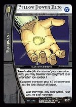 Yellow Power Ring (U) DGL-110 Green Lantern Corps DC VS System TCG