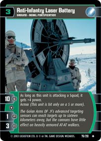 #76 Anti-Infantry Laser Battery (ESB uncommon) Star Wars TCG