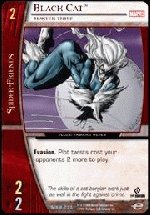 Black Cat, Master Thief FOIL (U) MSM-033 Web of Spiderman Marvel VS System TCG