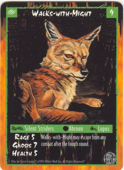 Walks-with-Might Character R Rage CCG Limited Edition