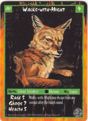 Walks-with-Might Character R Rage CCG Limited Edition
