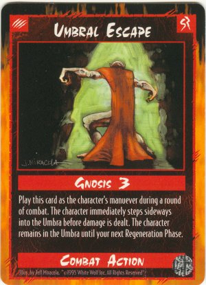Umbral Escape Combat R Rage CCG Limited Edition