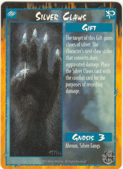 Silver Claws Gift R Rage CCG Limited Edition