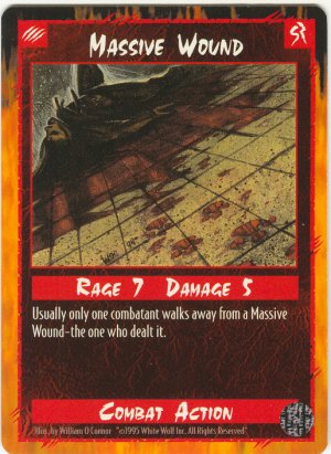 Massive Wound Combat R Rage CCG Limited Edition