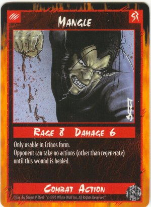 Mangle Combat R Rage CCG Limited Edition