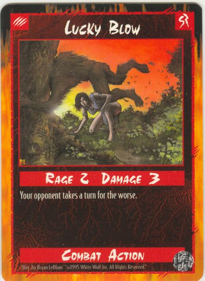 Lucky Blow Combat R Rage CCG Limited Edition