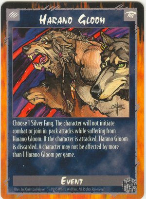 Harano Gloom Event R Rage CCG Limited Edition