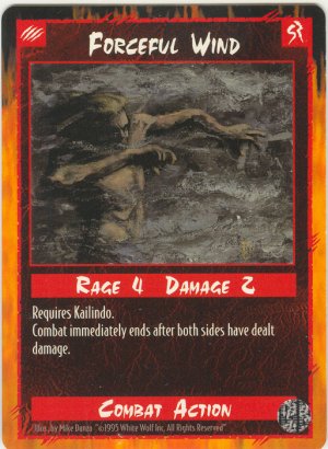 Forceful Wind Combat R Rage CCG Limited Edition
