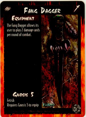 Fang Dagger Equipment R Rage CCG Limited Edition