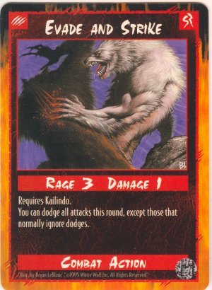 Evade and Strike Combat R Rage CCG Limited Edition