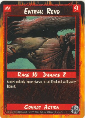 Entrail Rend Combat R Rage CCG Limited Edition