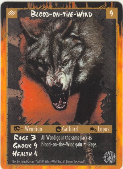 Blood-on-the-Wind Character R Rage CCG Limited Edition