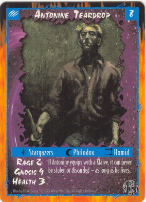 Antonine Teardrop Character U Rage CCG Limited Edition