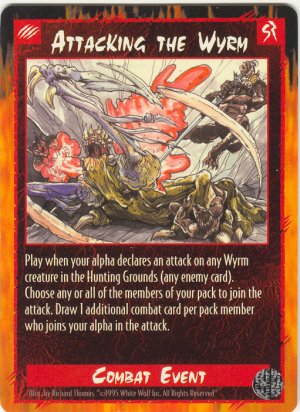 Attacking the Wyrm Combat C Rage CCG Limited Edition