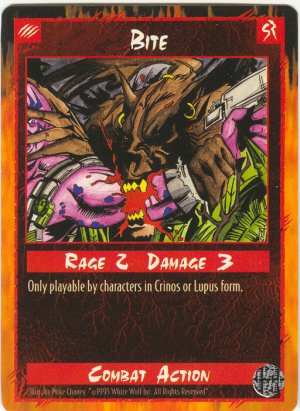 Bite Combat C Rage CCG Limited Edition