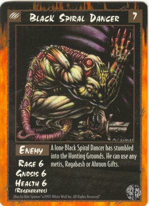 Black Spiral Dancer Enemy U Rage CCG Limited Edition