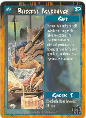 Blissful Ignorance Gift C Rage CCG Limited Edition