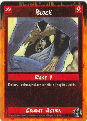 Block Combat C Rage CCG Limited Edition