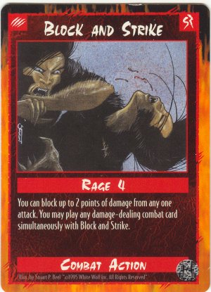 Block and Strike Combat U Rage CCG Limited Edition