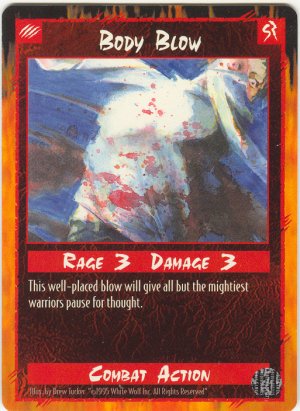 Body Blow Combat C Rage CCG Limited Edition