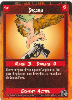 Disarm Combat U Rage CCG Limited Edition