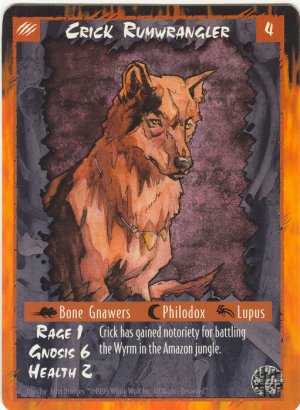 Crick Rumwrangler Character C Rage CCG Limited Edition