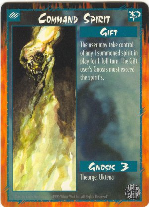 Command Spirit Gift U Rage CCG Limited Edition