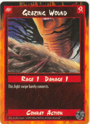 Grazing Wound Combat C Rage CCG Limited Edition