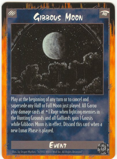 Gibbous Moon Event C Rage CCG Limited Edition