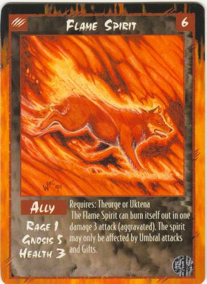 Flame Spirit Ally U Rage CCG Limited Edition