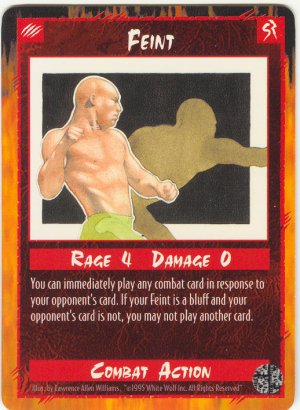 Feint Combat U Rage CCG Limited Edition