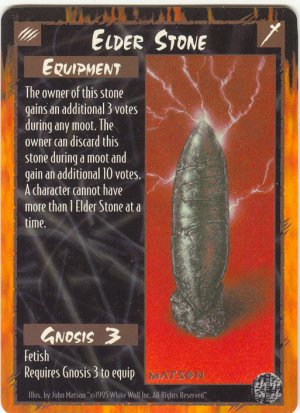 Elder Stone Equipment U Rage CCG Limited Edition