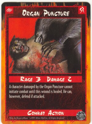 Organ Puncture Combat U Rage CCG Limited Edition