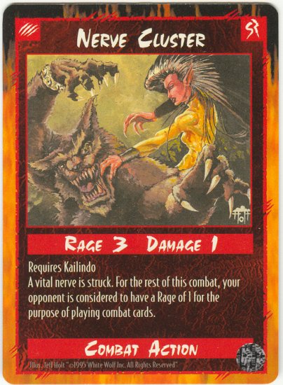 Nerve Cluster Combat U Rage CCG Limited Edition