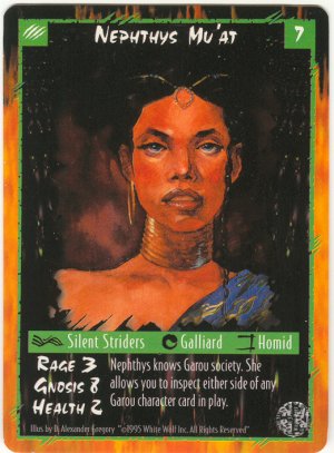 Nephthys Mu'at Character U Rage CCG Limited Edition