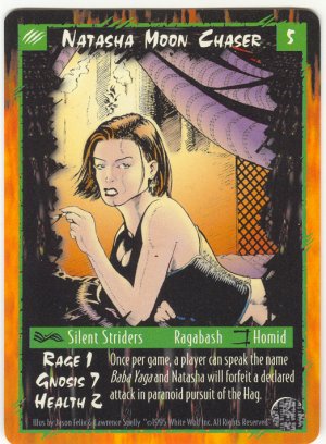 Natasha Moon Chaser Character C Rage CCG Limited Edition