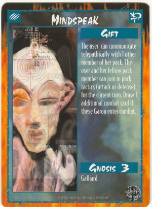 Mindspeak Gift C Rage CCG Limited Edition