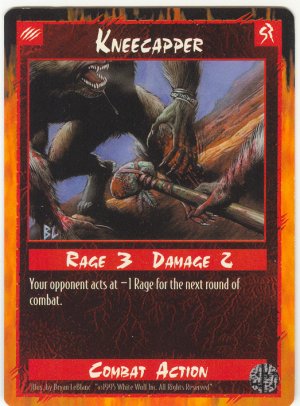 Kneecapper Combat C Rage CCG Limited Edition