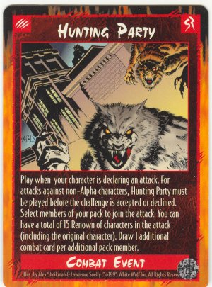 Hunting Party Combat U Rage CCG Limited Edition