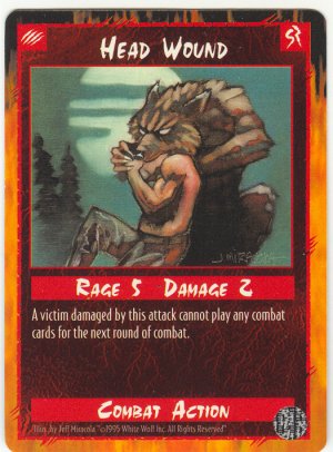 Head Wound Combat U Rage CCG Limited Edition