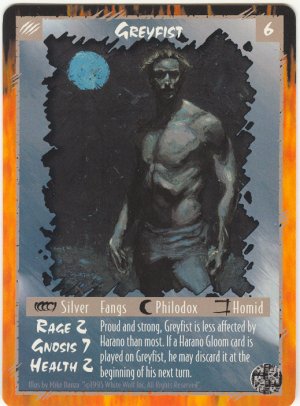 Greyfist Character U Rage CCG Limited Edition