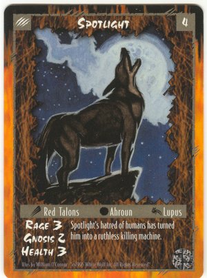 Spotlight Character C Rage CCG Limited Edition