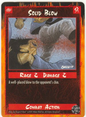 Solid Blow Combat C Rage CCG Limited Edition