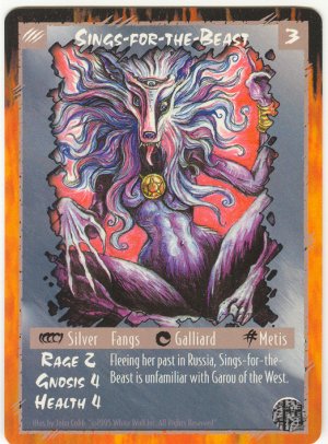 Sings-for-the-Beast Character C Rage CCG Limited Edition