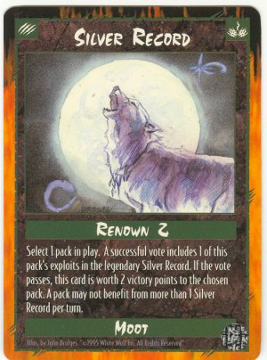 Silver Record Moot C Rage CCG Limited Edition