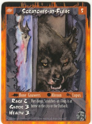 Scratches-at-Fleas Character U Rage CCG Limited Edition