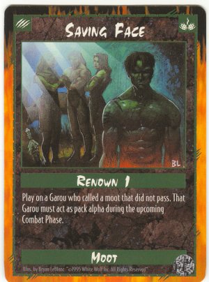 Saving Face Moot/Event C Rage CCG Limited Edition