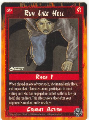 Run Like Hell Combat U Rage CCG Limited Edition