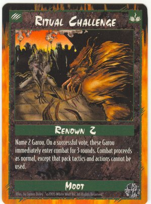 Ritual Challenge Moot C Rage CCG Limited Edition